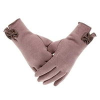 Pgeraug ръкавици жени зима на открито плюс кадифе сгъстяване поддържайте топли ежедневни ветроустойчиви ръкавици многоцветни