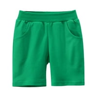 Момичета за малко дете деца спортни солидни шорти модни плажни панталони панталони къси панталони