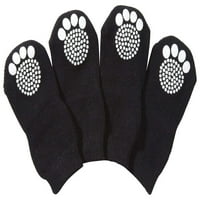 Живот на домашни любимци ® Противоплъзгащи гумирани сграбчени дишащи чорапи за домашни кучета-комплект от 4