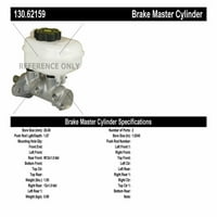 Centric 130. Premium Brake Master Cylinder Поставя изберете: 2008- Pontiac G8