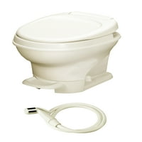 Thetford Aqua-Magic V RV тоалетна педал Flush W Ръчен пръскач, нисък, пергамент, 31662, 12- 17- 15- В