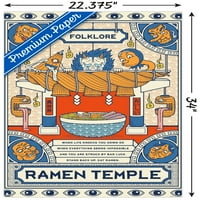 Плакат За Стена На Храм Рамен, 22.375 34
