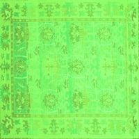 Ahgly Company Indoor Square Oriental Green Традиционни килими, 8 'квадрат