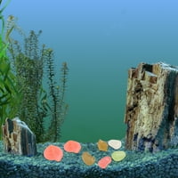 Светлинен камък, пластмасови светещи морски черупки за многократна употреба привлекателни за риба за аквариум