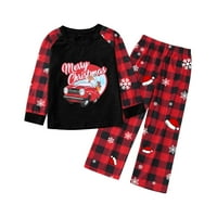 Coopserbil Pajamas Kids Christmas Pajamas Plaid Kids Organic Cotton Christmas Pajamas Toddler