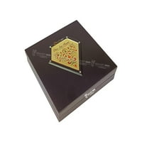 Goldgiftideas 24k злато покритие Shirdi Sai Baba Photo Frame With Charan Paduka, Подарък за връщане, Sadguru Sai Ram Momento Подарък, религиозен подарък за рамка