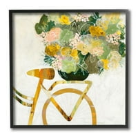 Ступел индустрии Жълт пролетен цветен букет на велосипеди багажник дизайн от Рут Фромщайн