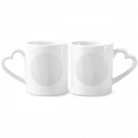 Бяло дърво вени модел фон двойка порцеланова чаша cerac lover cup heart дръжка