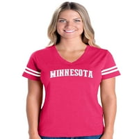 Дамски Футболни тениски от фланелка до Размер 3ХЛ-Минесота