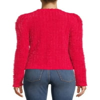 Любов тенденция Ню Йорк жените перо прежда бутер ръкав пуловер