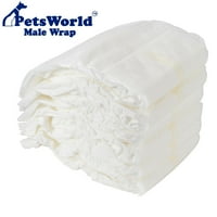 Опаковки за кучета за еднократна употреба за мъжки кучета, супер абсорбиращи памперси с течове, 48