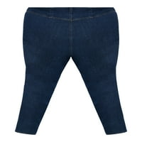 Дамски джинси с дължина до глезена 0, розови съблазнителни джинси с висока талия с тиранти до глезена