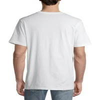 Без граници мъжка и голяма мъжка бродирана тениска, 2-пак, до размер 5ХЛ
