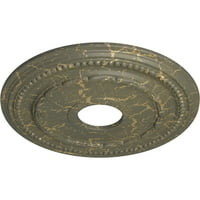 Екена Милуърк 3 8 од 5 8 ИД 1 п Федерален таван медальон, ръчно рисуван Хамамелис пращене