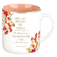 Когато тя говори керамична чаша за кафе - Притчи 31:26