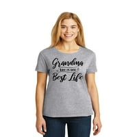 Signaturetshirts дамски баба живот е най-добрата тениска на живота