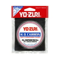 Yo-Zuri HD изчезващ розов флуоровъглерод лидер 100yd 20lb