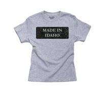 Хип, направен в държавата на Айдахо Гордо момиче младежки сива тениска