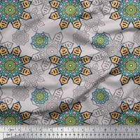Soimoi Rayon Crepe Fabric Aboriginal Mosaic отпечатъци от тъкани по двор