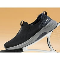 OUCAILI Мъжки ежедневни маратонки за обувки спортни обувки с дебел подходки на апартаменти мъже тъмносини 8.5 8.5 8.5