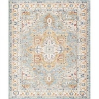 ft. Heritage Collection Power Loom Area Rug, светлосиньо