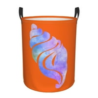Кошница за пране, оранжева магическа магическа раковина сгъваеми препятствия за пране с дръжки водоустойчиви, средни размери