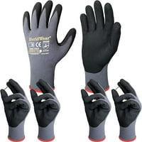 Евридски работни ръкавици за безопасност, микро-фоално нитрило покритие отлична ръкавица за мъже и жени с общо предназначение, двойки