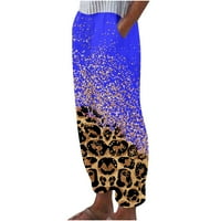 Комплекти за подаръци за Деня на майката, Poropl Fashion Summer Savual Loose Pottor Linen Pocket Solid Pant