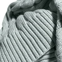 Твърди Бутон надолу жилетки пуловери за жени есен зимни върхове обрат кабел плета пуловер джоб джъмпер отворен преден Дълъг ръкав пуловер зелен м