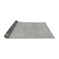 Ahgly Company Indoor Rectangle Solid Grey Modern Area Rugs, 8 '10'