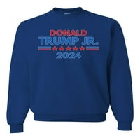 Wild Bobby, Donald Trump JR Political Unise Crewneck Graphic Sweatshirt, Royal, XX-Clarge