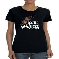Тениска за разсейване на доброта с глухарче, женска малка