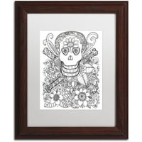 Търговска марка изобразително изкуство феи и горски създания 9 платно изкуство от Кцдодхарт бял мат, дървена рамка
