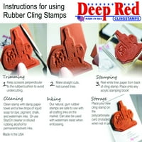 Deep Red Stamps Любовта е най -силен гумен печат