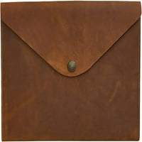 Естествена кожа плик чанта за мъже Голям капацитет Съединител чанта ретро бизнес чанта комутатор работна чанта