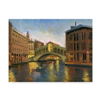 Платно за изкуство на търговска марка „Венеция Канали“ от Hall Groat II