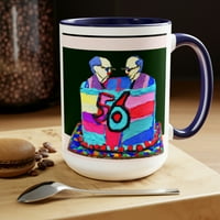 56 -ият рожден ден на Пабло, 56 -и рожден ден, оригинална чаша за кафе Art 15oz
