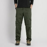 Ketyyh-chn мъжки панталони панталони торбисти модни товари ежедневни солидни спортни спортни панталони зелени, 4xl