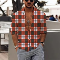 Буботаре бутон надолу ризи за мъже Лято въртене на шията 3d отпечатани ризи Модни топ блуза ризи