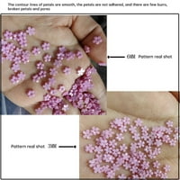 Натиснете на ноктите на ноктите на ноктите оборудване за нокти 3D Орнаменти за цветя за цветя Цветна деколте