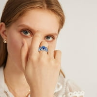 Duhgbne женски меден циркон пръстени модни бижута пръстени годишнини подарък