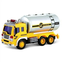 Търговия и внос триене задвижвани петролен танкер камион играчка със светлини и звуци