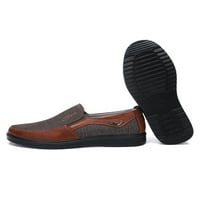 ROTOSW Мъжки ежедневни обувки Кожени мокасини с леки обувки за шофиране за мъже за мъже кафяви 8.5