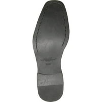 Мъжки смокинги обувки Tux- Fashion Square Toe с безплатен материал за бръчки черен мат 14W