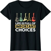Китаристът дизайн Животът е пълен с избор на тениска на любителя на музиката на китара