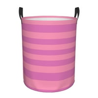 Розови модерни ивици за пране Организатор за кошница мръсни дрехи за баня деца момичета момчета пране, затруднявайте малки