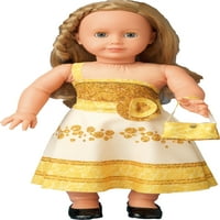 Облечете куклата си, правейки мода за мода комплект Натали злато