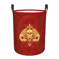 Сгъваема кошница за пране, асо Poke Skull Red Print Waterproof Hays, 40L червено