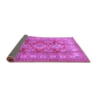 Ahgly Company вътрешен правоъгълник Геометрично лилаво традиционни килими, 4 '6'
