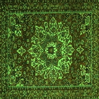 Агли Компания Вътрешен Правоъгълник Персийски Зелени Традиционни Килими Площ, 5 '8'